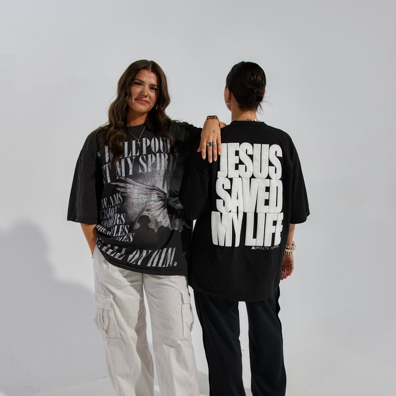 [PRE-ORDER - SHIPS MAY 29TH] Jesus Saved My Life PUFF PRINT - Black